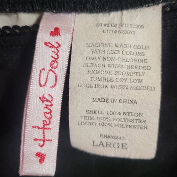 🌿Heart Soul Large Women's Boho Chic Black & Cream Midi Skirt - Picture 6 of 12